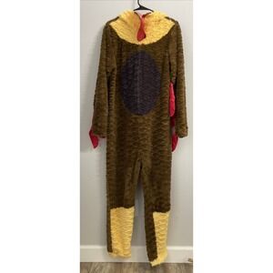 BRIEFLY STATED TURKEY PAJAMAS COSTUME ADULT M FUNNY THANKSGIVING‎ HALLOWEEN